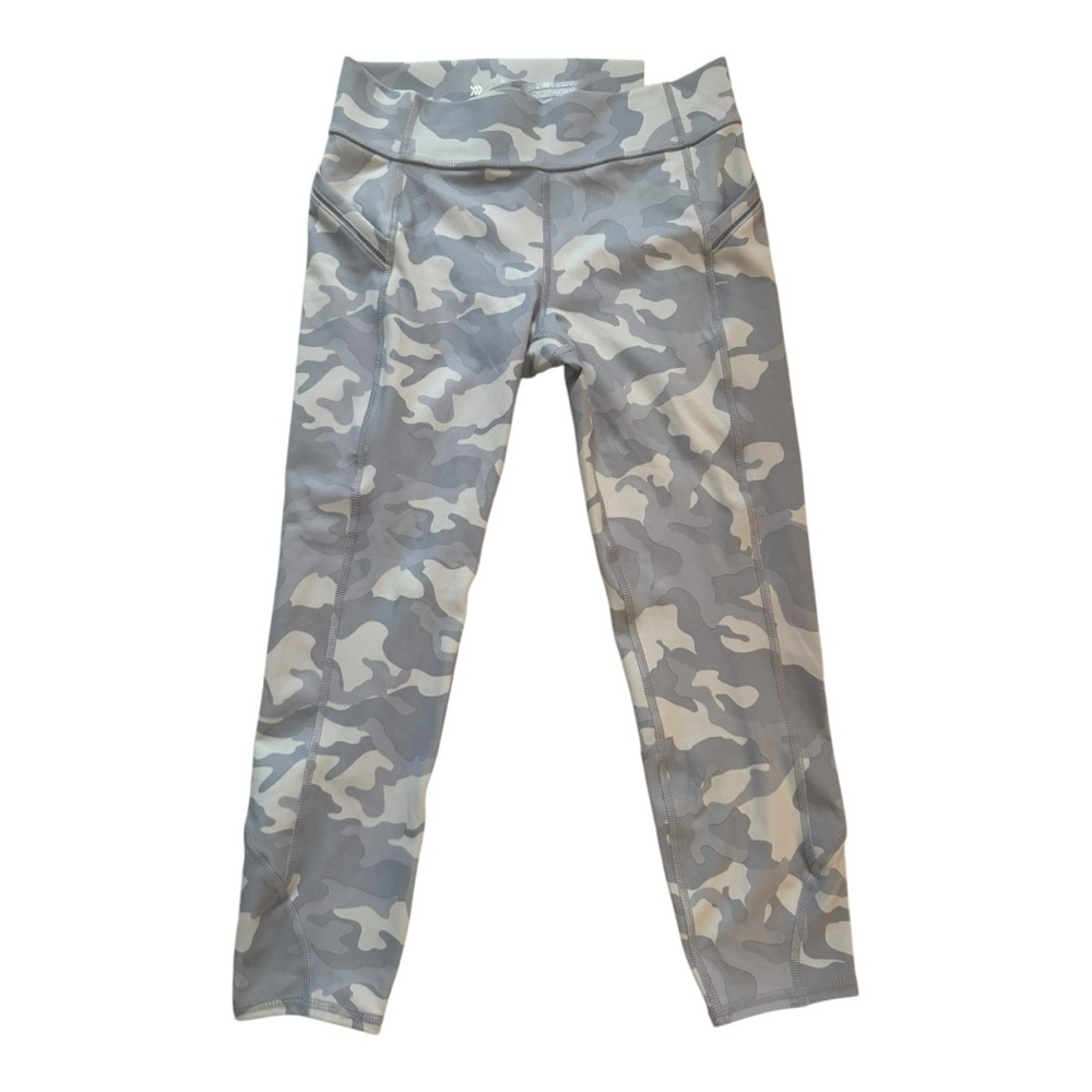 Girls' Side Pocket Cropped Leggings - All in Motion Light Blue XL 14-16 NWT